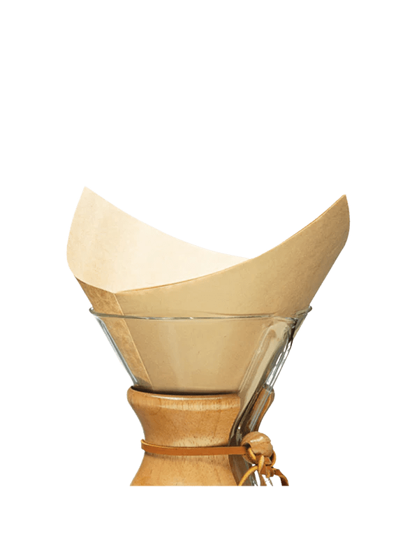 CHEMEX® Natural Filter Squares (100 Pack) - Unbleached Coffee Filters for Pour Over & Drip Brewing - Perfect for Chemex, V60 & French Press Coffee Makers