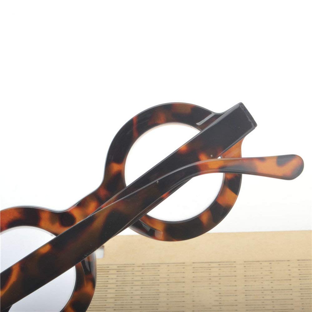 Fashion Round Leopard Reading Glasses for Women - Presbyopia Eyewear for Reading & Style
