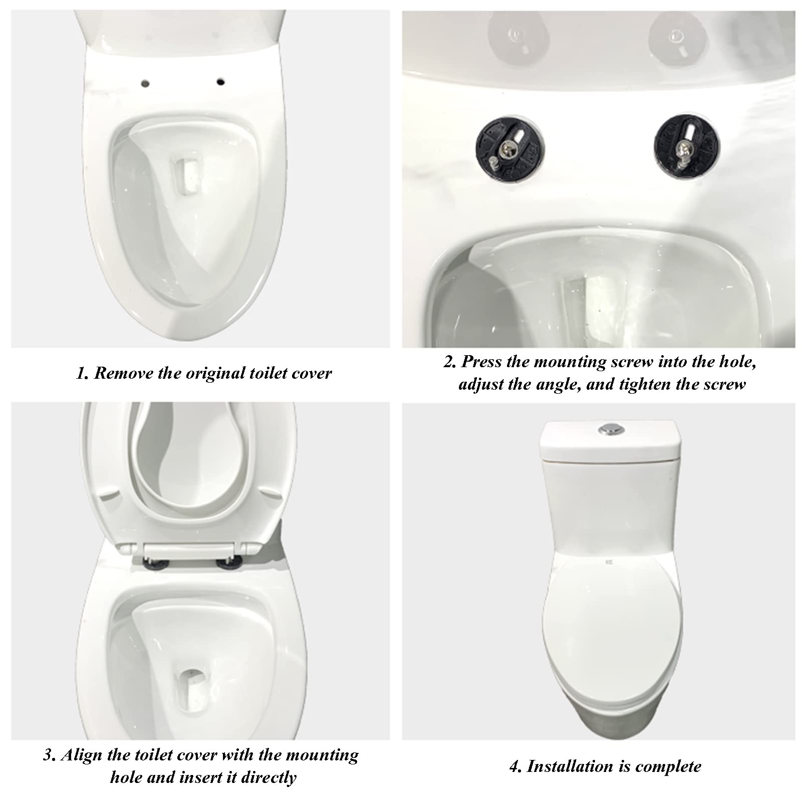 2-in-1 Elongated Toilet Seat with Built-in Potty Trainer | Soft Close Hinges | White Ergonomic Oval Design | Fits Standard Bathroom Toilets | Perfect for Families with Toddlers & Modern Homes