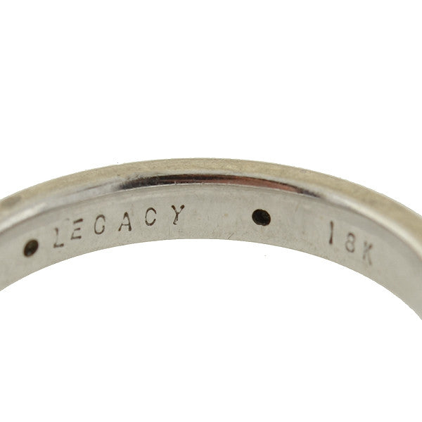 18kt Gold Diamond Eternity Band for Women - Vintage Inlaid Wedding Ring - Perfect for Anniversaries, Engagements & Special Occasions