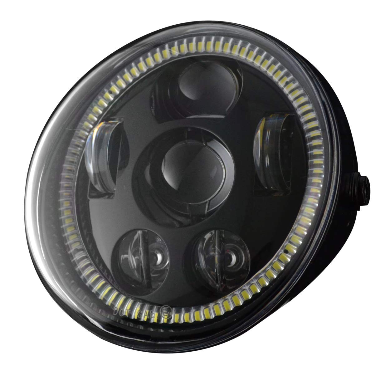 Eagle Lights V-Rod Street Rod LED Projection Headlight with Halo Ring - High Performance Motorcycle Headlight for Harley Davidson V-Rod & Street Rod Models - Perfect for Night Riding and Enhanced Visibility