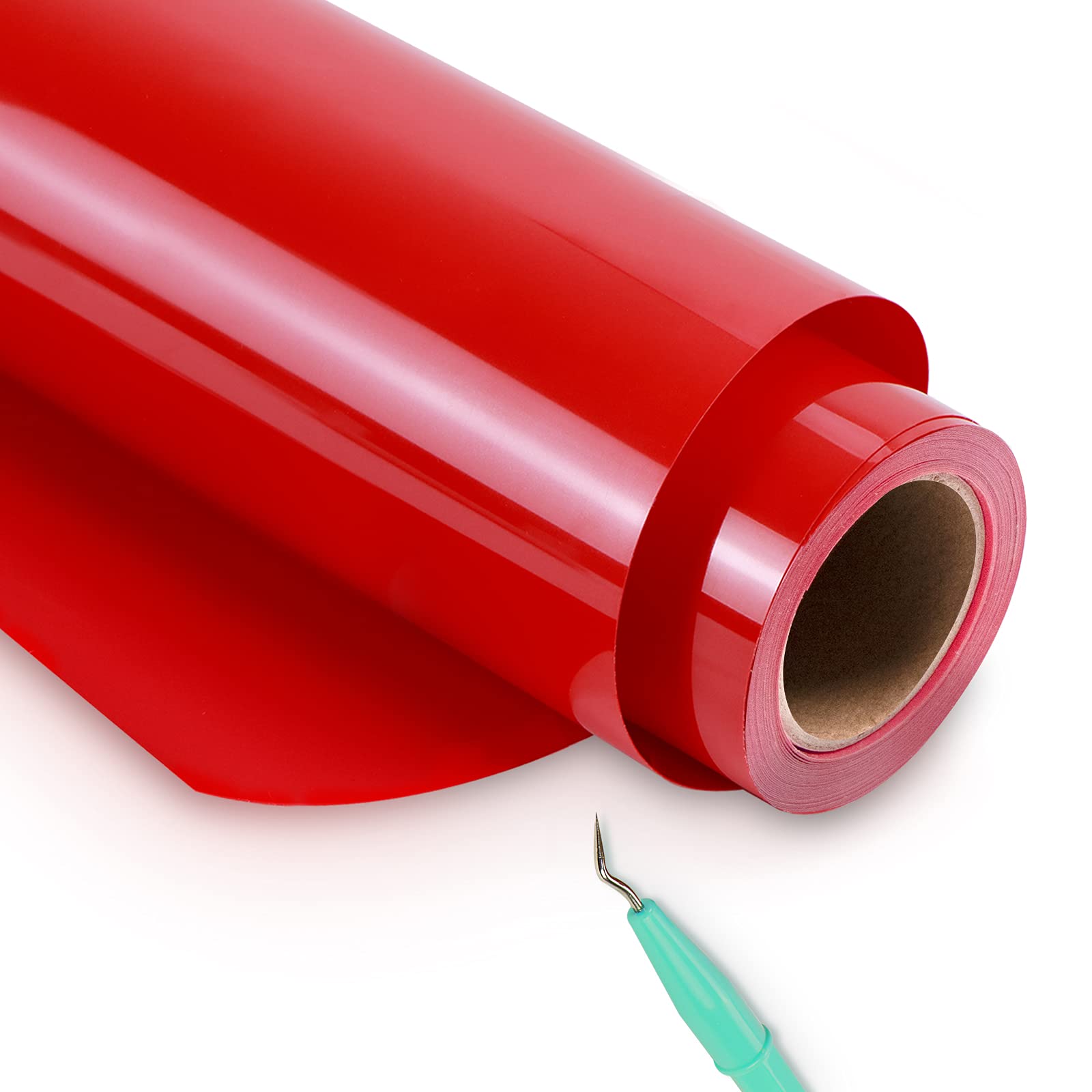 HTVRONT Premium Red Heat Transfer Vinyl Roll - 12