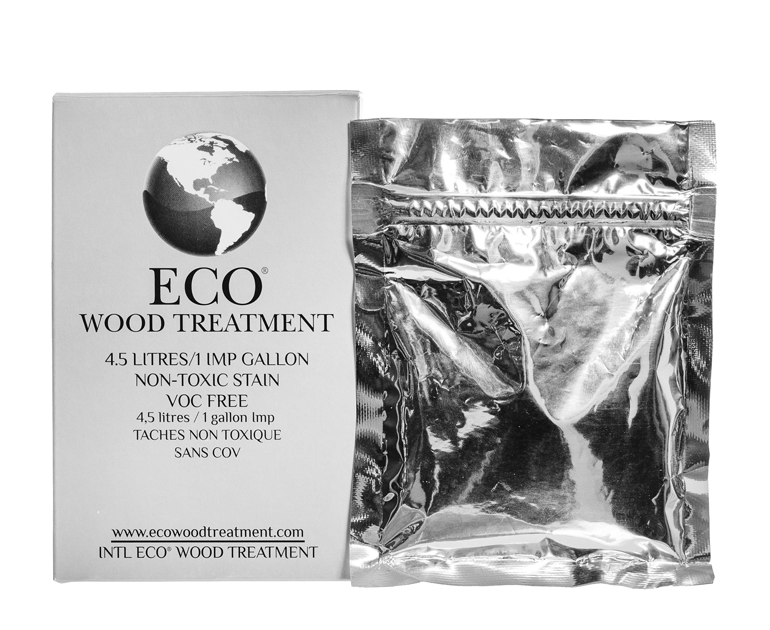 EWT1 Eco-Friendly Wood Treatment - 1 US Gallon, Long-Lasting Silvery Patina Finish, Semi-Transparent Wood Stain (1 Pack) - Perfect for Decks, Fences & Outdoor Furniture Protection