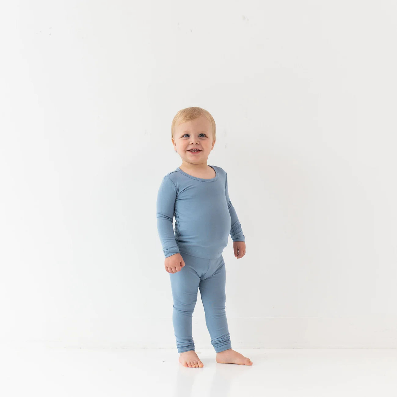 Soft & Cozy Toddler Pajama Set - 100% Cotton Slate Blue Sleepwear for Boys & Girls | Perfect for Bedtime, Lounging & Family Matching Pajamas