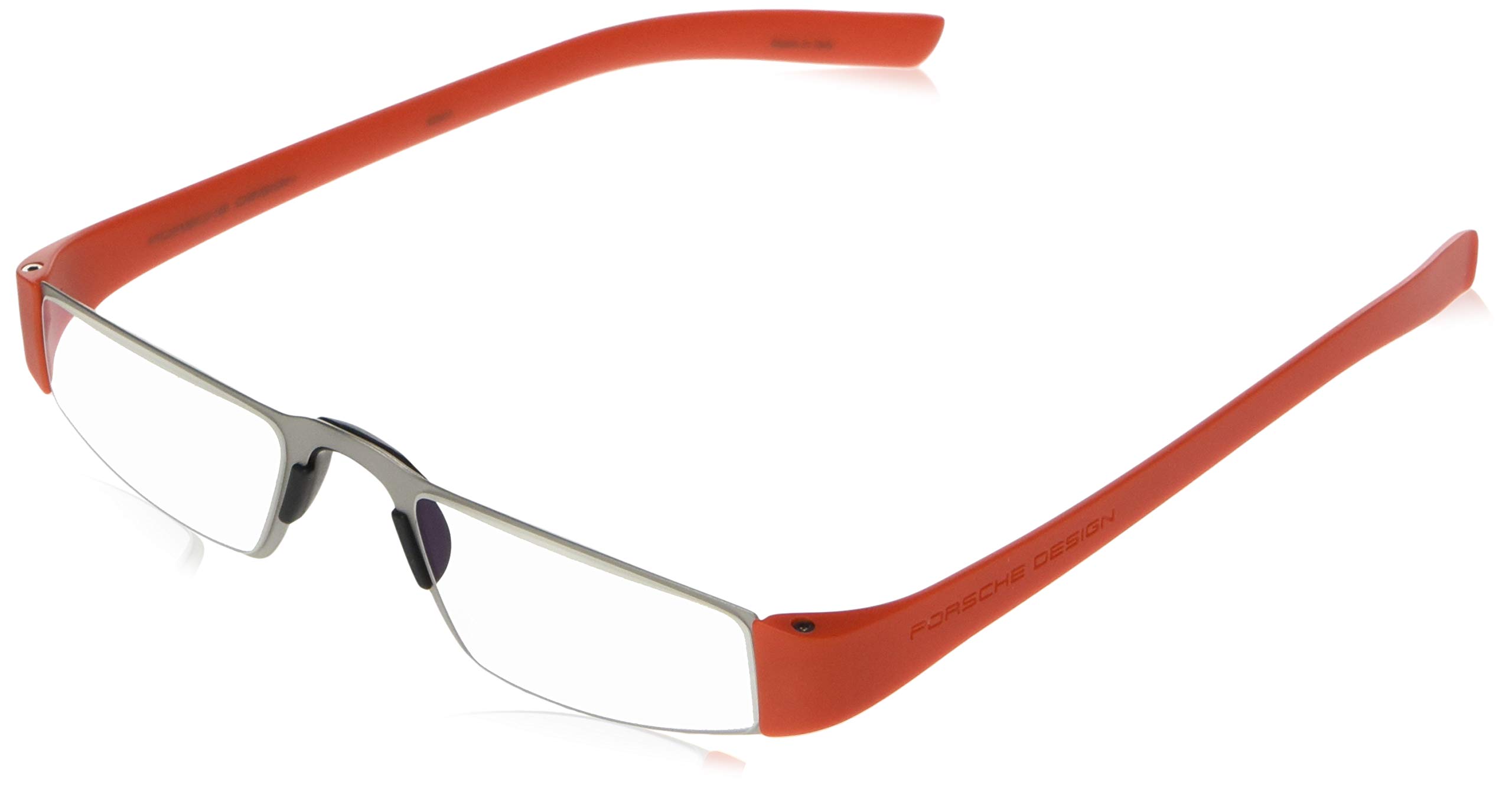Porsche Design P8801O +1.50 Orange Reading Glasses for Men & Women - Lightweight Blue Light Blocking Computer Glasses for Office Work, Reading, and Screen Use