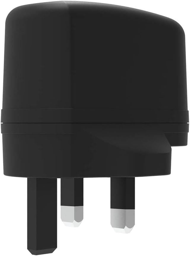 Griffin 2.4A UK Wall Charger with USB to Micro USB Cable - Fast Charging Power Adapter for Smartphones, Tablets & More - Perfect for Home, Office & Travel (Black)