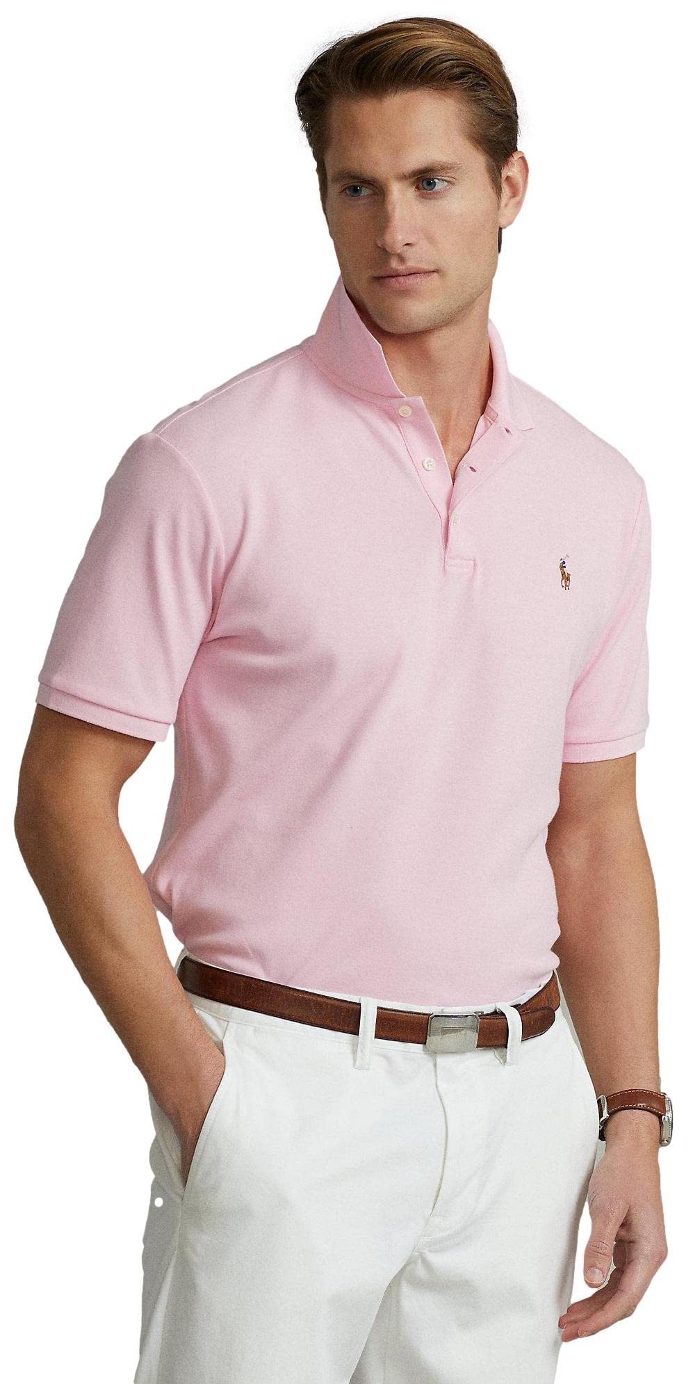 POLO RALPH LAUREN Men's Embroidered Polo Shirt - Classic Cotton Casual Wear for Office, Golf & Everyday Outfits