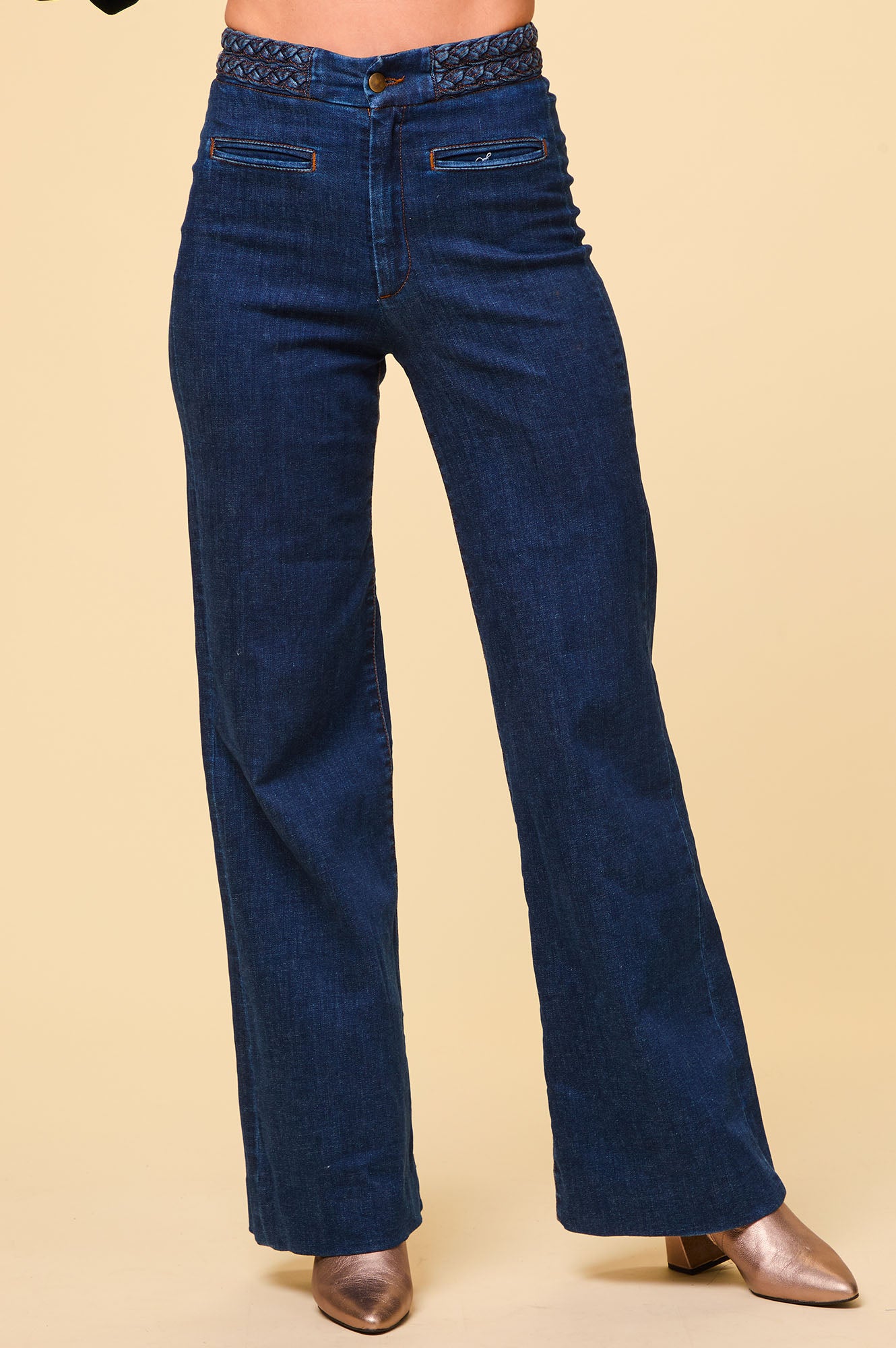 Ross Women's Dark Wash Denim Jeans - Classic Straight Leg Fit for Everyday Comfort | Perfect for Casual Wear, Office & Weekend Outings