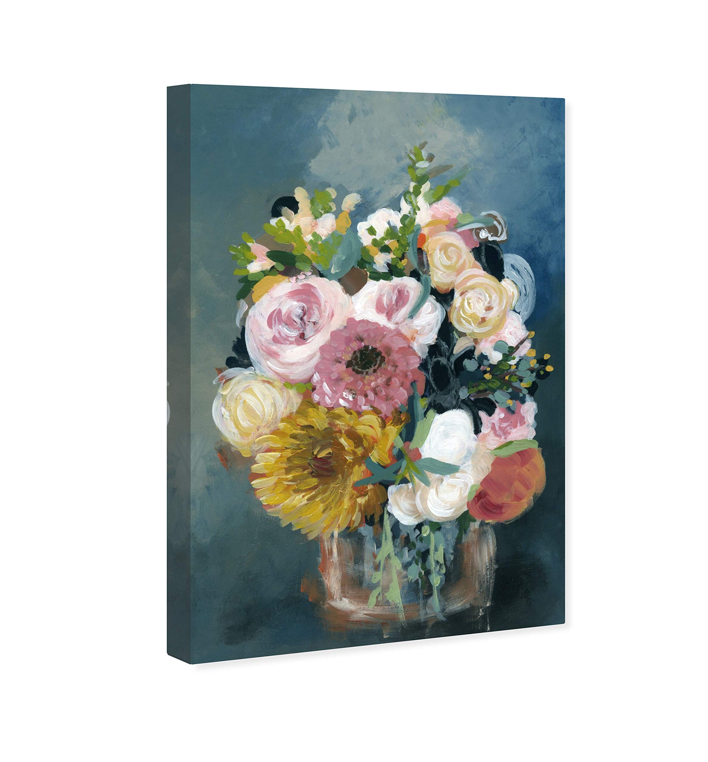 Oliver Gal Artist Co Floral Wall Art Canvas Print - Spring Bouquet in Blue & Pink, 10x15 Inches, Home Decor for Living Room, Bedroom & Office
