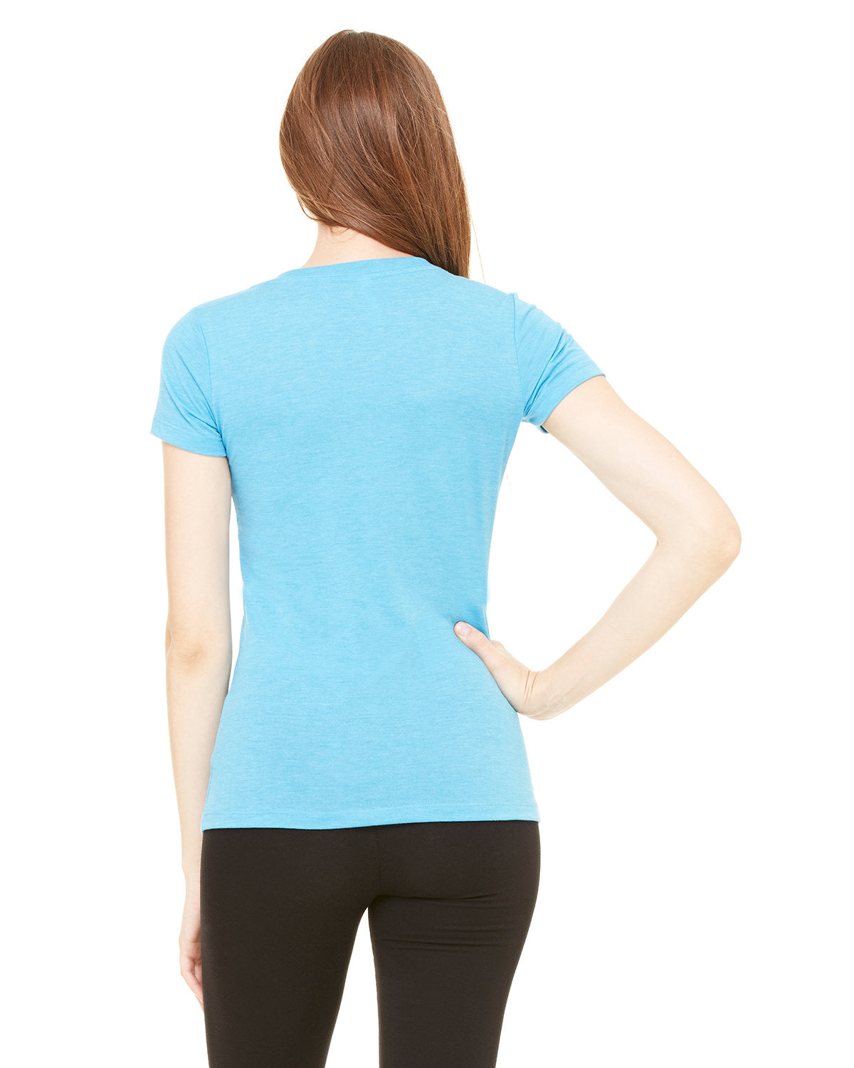 Bella + Canvas 8435 Women's Tri-Blend Short Sleeve V-Neck T-Shirt - Soft & Comfortable Ladies Tee for Casual Wear, Workouts & Everyday Outfits