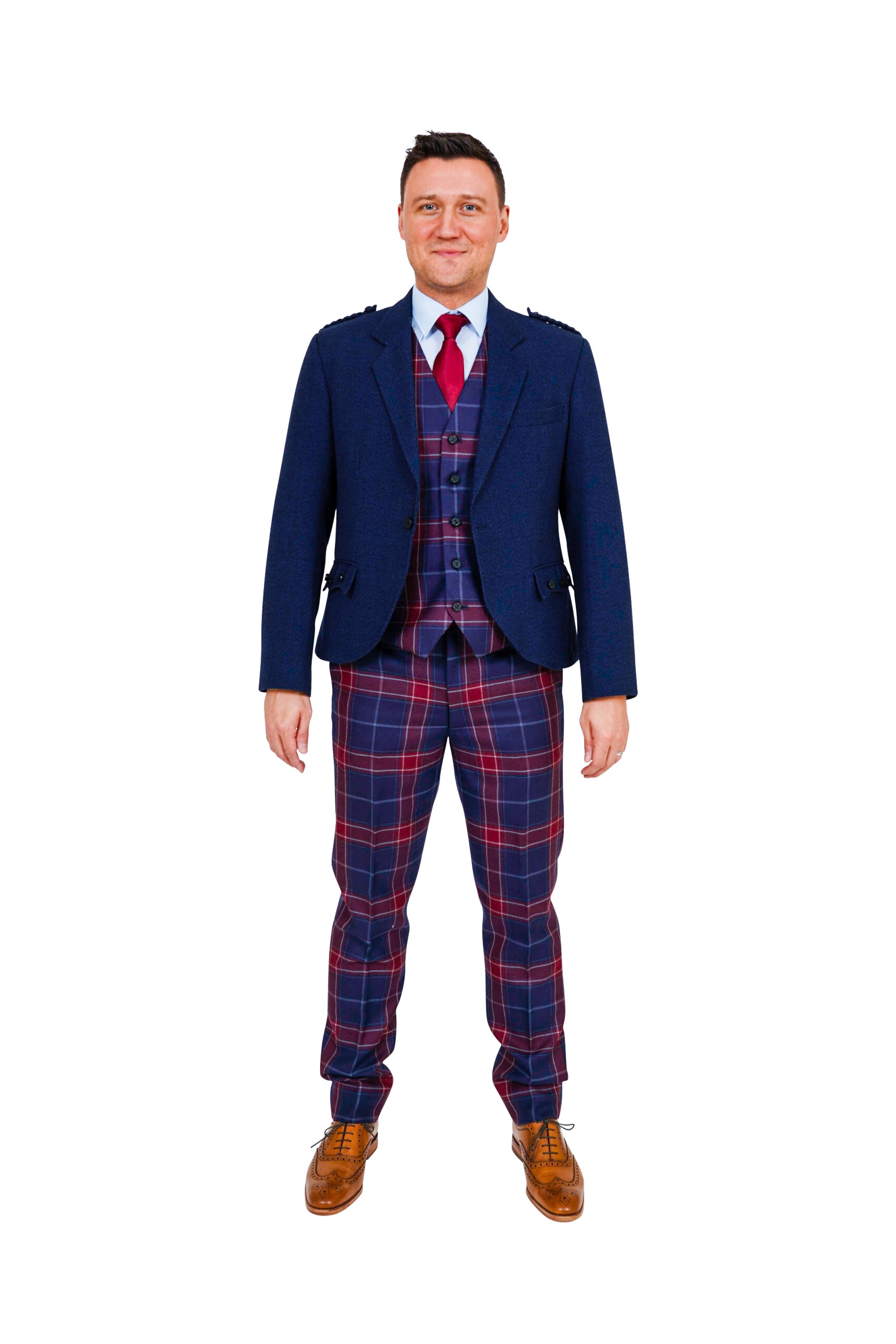 Queen of the South Tartan Trews Costume Rental - Scottish Highland Dress Outfit for Cosplay, Renaissance Fairs & Themed Parties