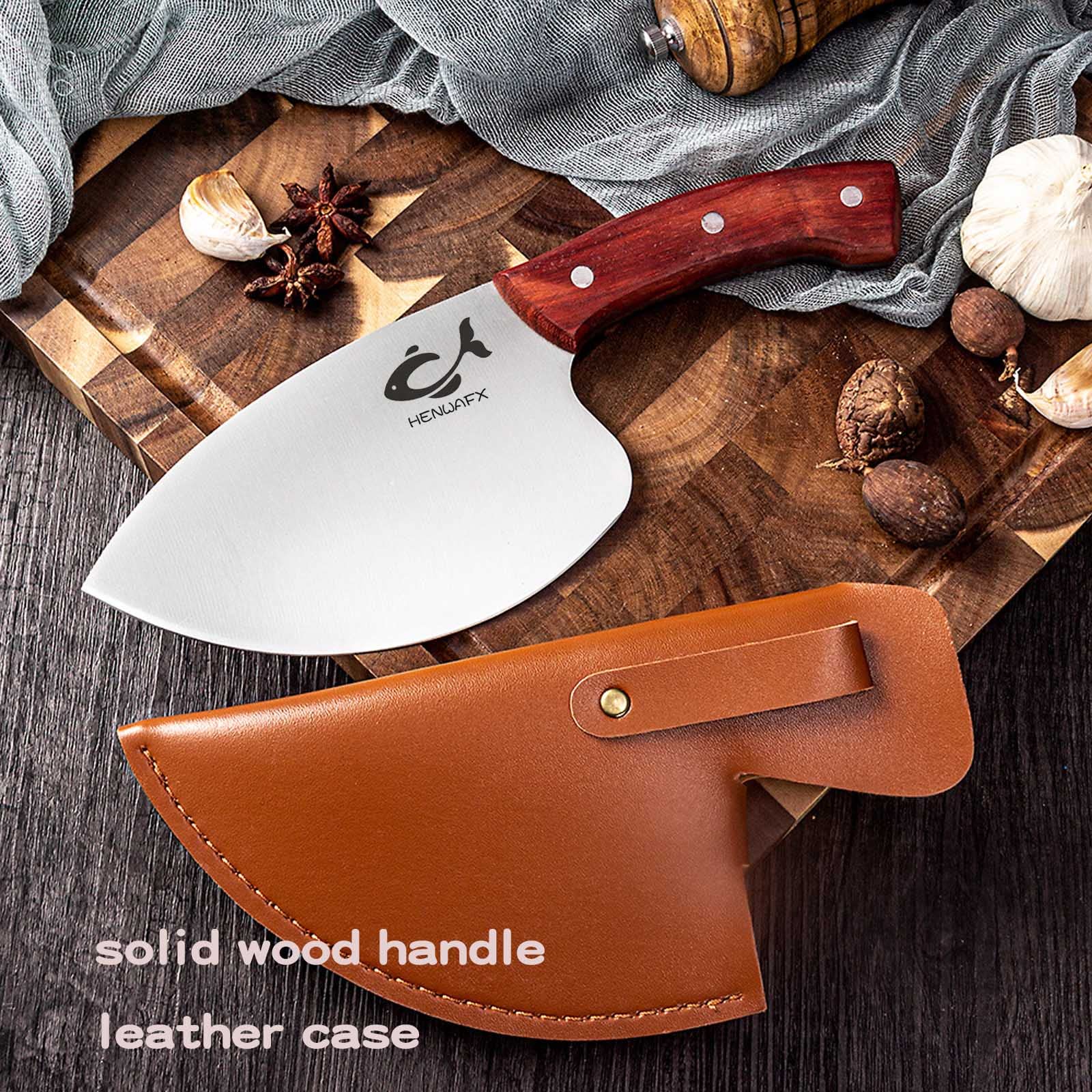 Professional Seafood Knife Set - Sharp Fish Fillet Knife & Meat Cleaver for Kitchen, Sushi, and Butchering | High-Gloss Stainless Steel Blade for Precise Cutting, Scaling, and Deboning | Ideal for Home Chefs, Fishermen, and Seafood Restaurants