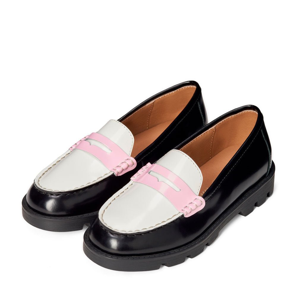 Paula Women's Black/White/Pink Casual Dress - Perfect for Office, Party & Everyday Wear