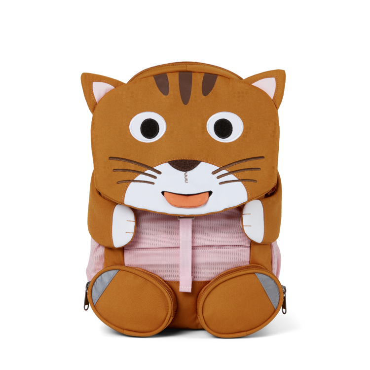 Affenzahn Large Friend Red Cat Plush Toy - Soft & Cuddly Stuffed Animal for Kids, Perfect for Playtime, Gifts, and Nursery Decor