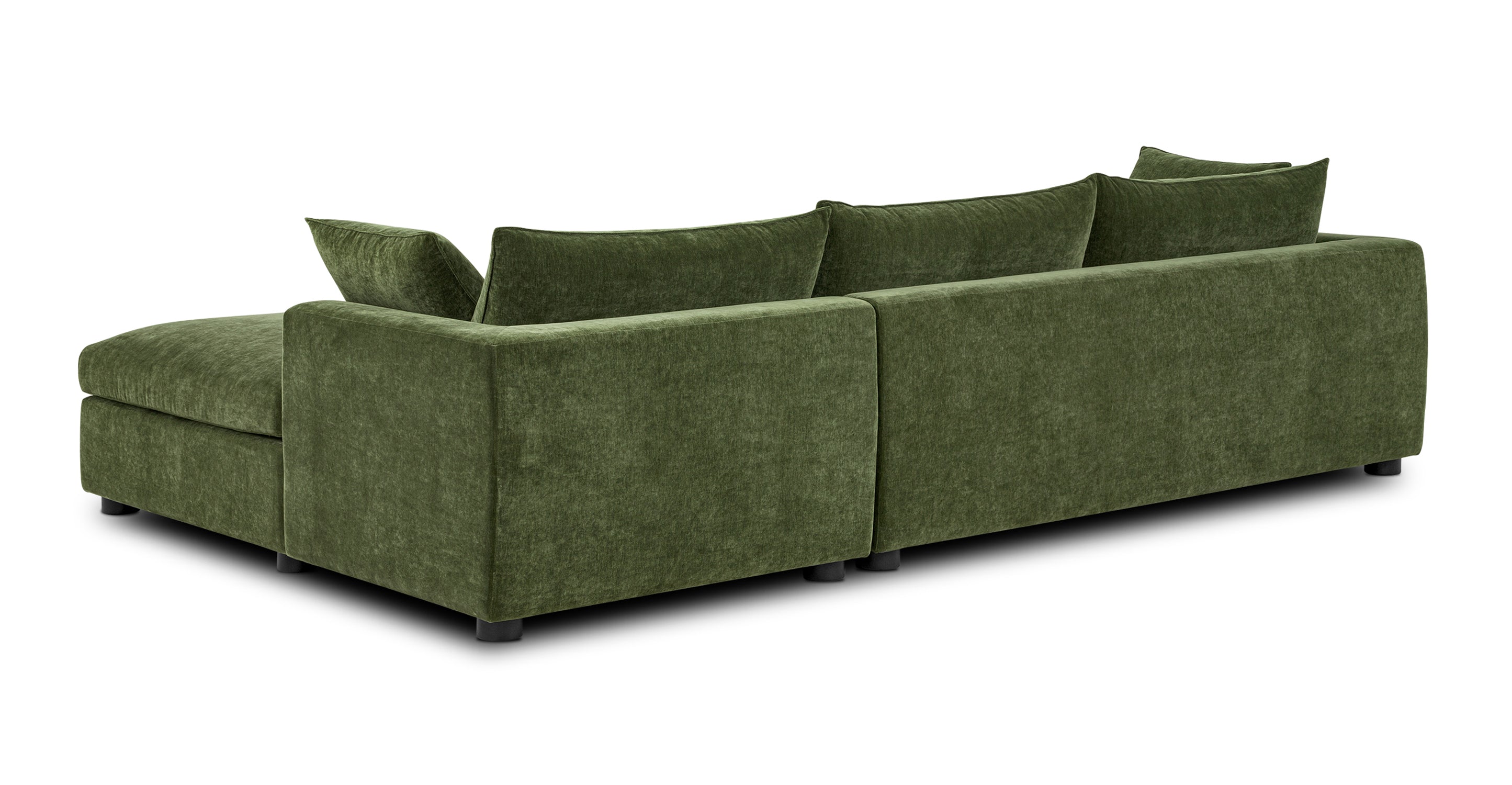 Milo Right Facing Sleeper Sectional Sofa with Chaise - Modern L-Shaped Couch for Small Spaces - Perfect for Living Room, Apartment, and Home Theater Comfort