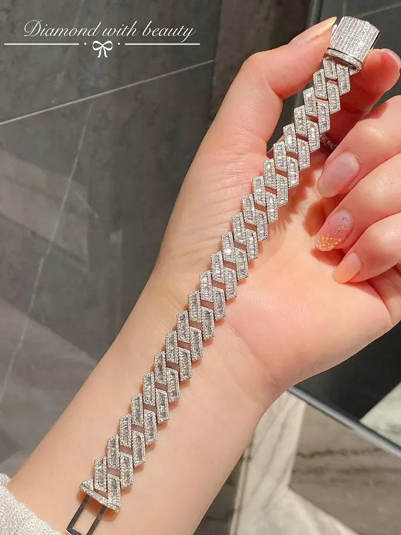18K White Gold Diamond Bracelet for Women - 6.3 Carat Natural Real Diamonds Luxury Wedding Jewelry - Perfect for Bridal, Anniversary & Special Occasion Gifts