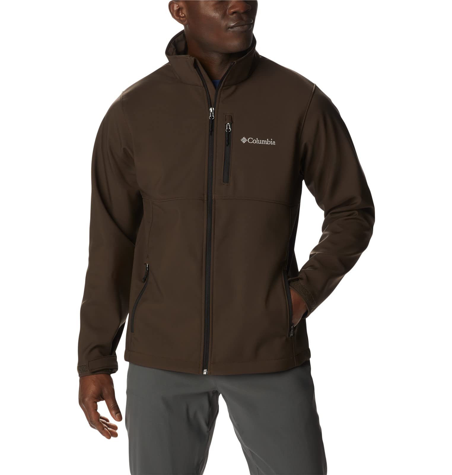 Columbia Men's Ascender Softshell Jacket - Water-Resistant Windproof Fleece-Lined Outdoor Jacket for Hiking, Camping & Winter Activities