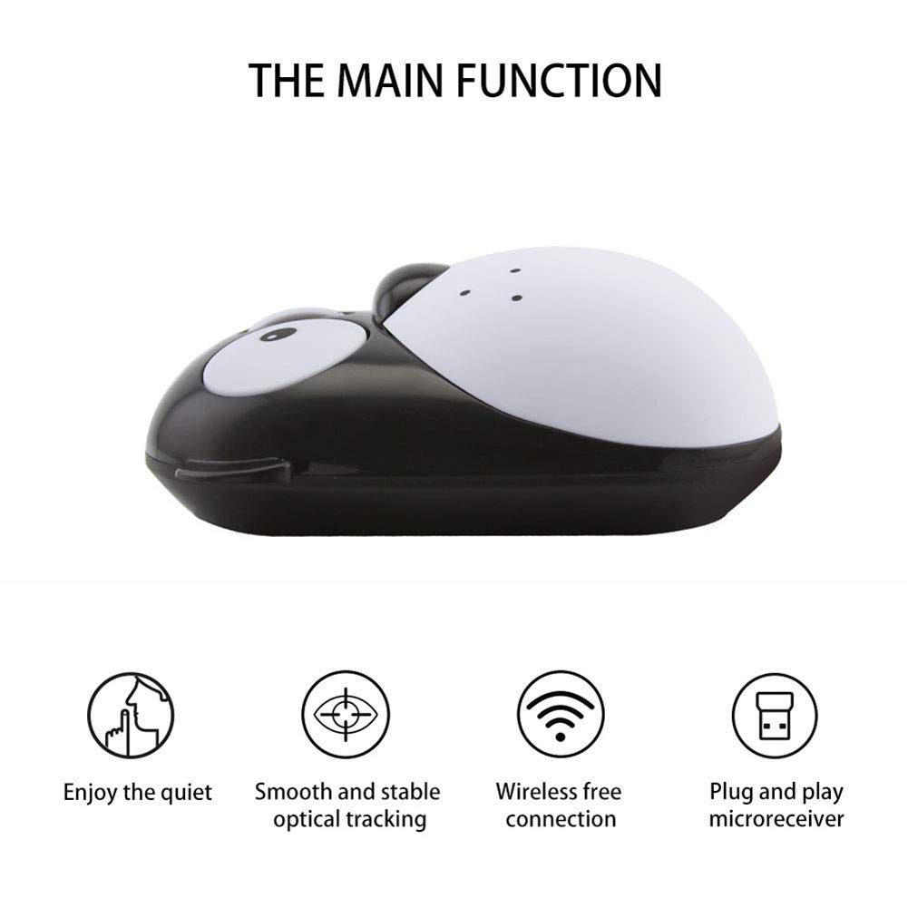 Cute Dog Wireless Mouse 2.4GHz Rechargeable for Laptop & PC - Home Office Use
