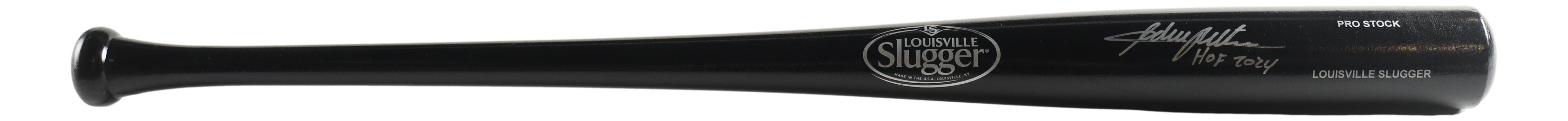 Authentic Adrian Beltre Texas Rangers Signed Black Louisville Slugger Bat - HOF 2024 Induction Commemorative Edition - Perfect for Baseball Memorabilia Collectors & Rangers Fans