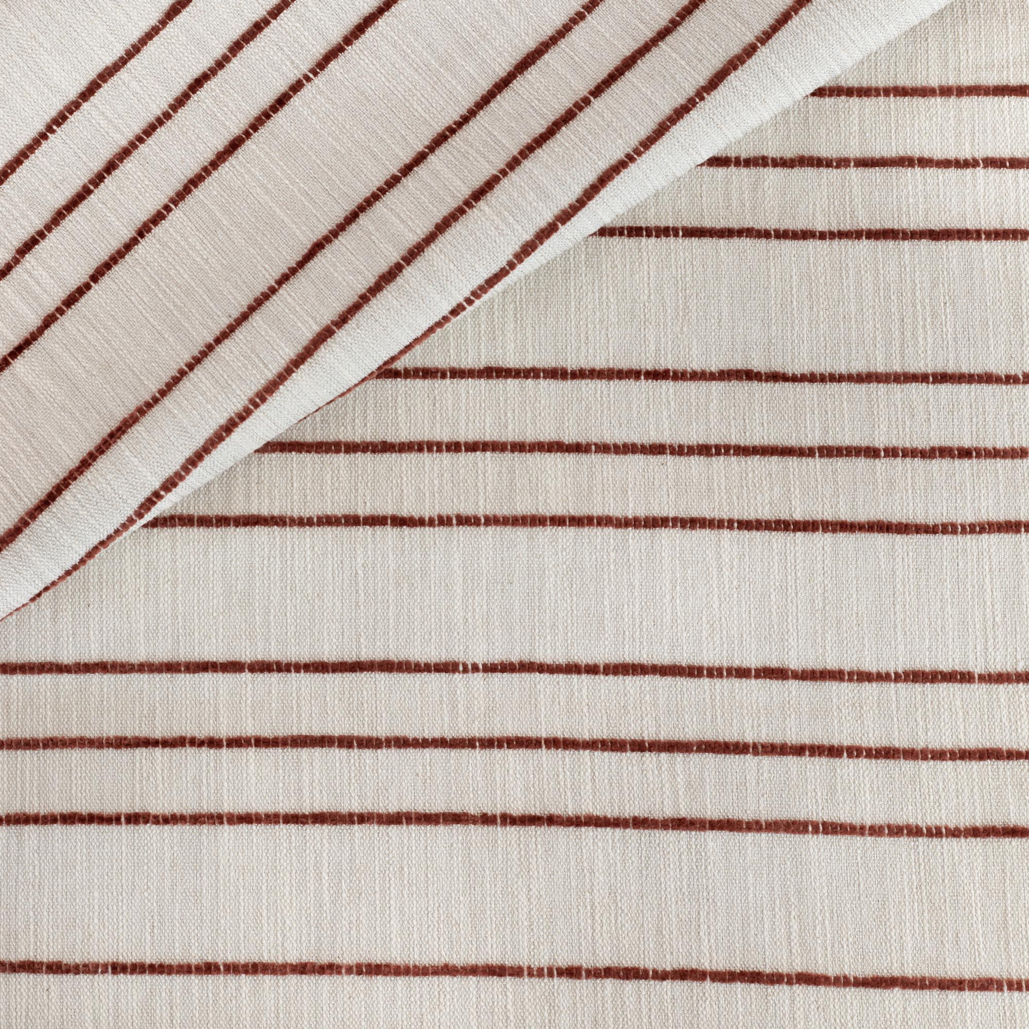 Premium Russet Spar Stripe Fabric - Soft, Durable & Stylish for Upholstery, Curtains & Home Decor Projects
