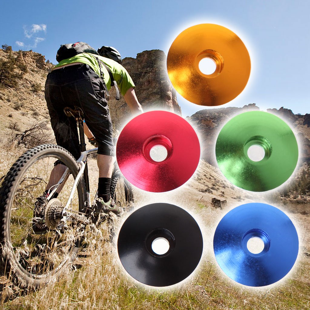 PURPLELILY 28.6mm Bike Stem Cover - Aluminum Alloy Dustproof Headset Cap for Mountain & Road Bikes | Cycling Accessories for Enhanced Protection & Style