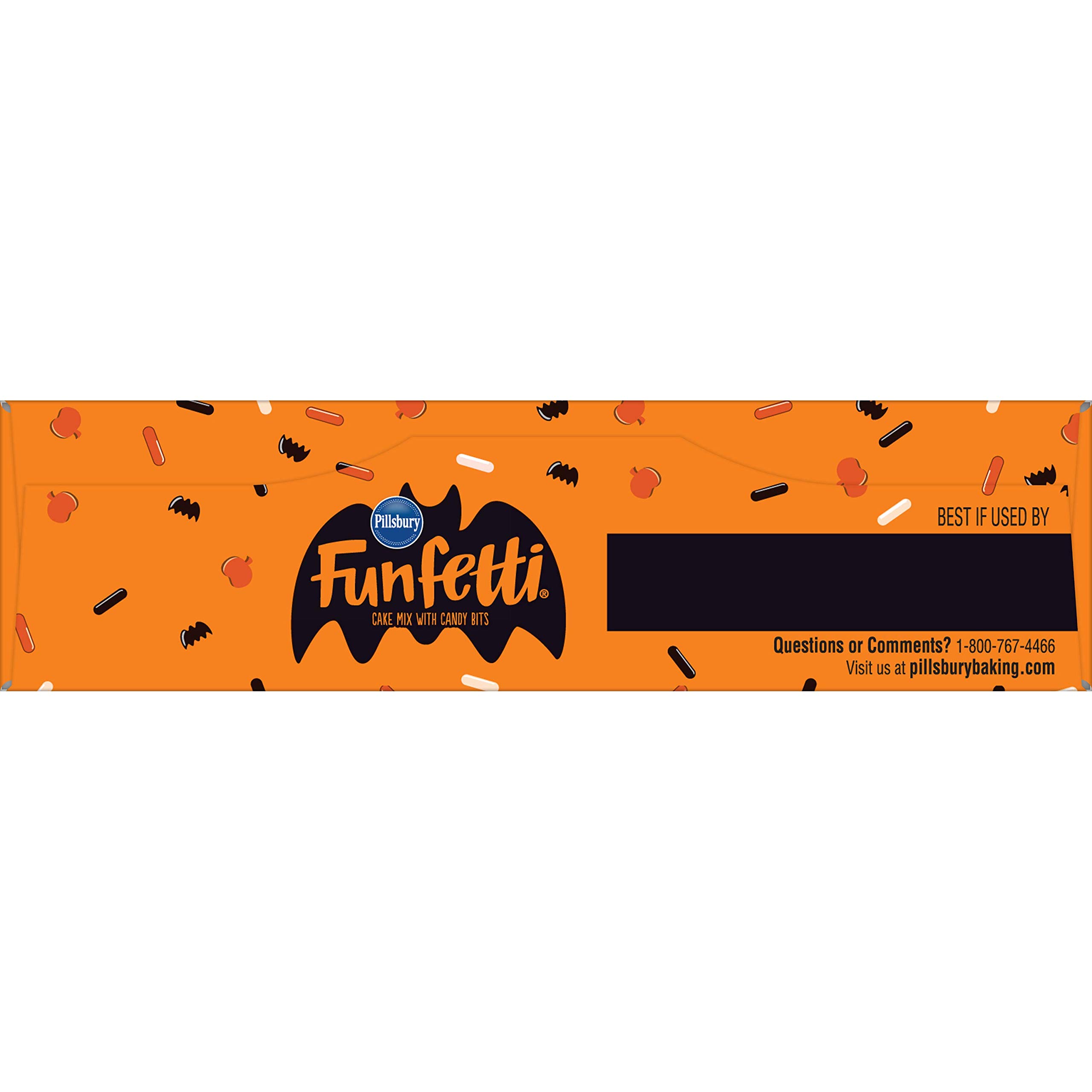 Pillsbury Funfetti Halloween Cake Mix with Candy Bits - 15.25 oz Box | Easy Baking Mix for Spooky Treats, Birthday Parties & Holiday Desserts