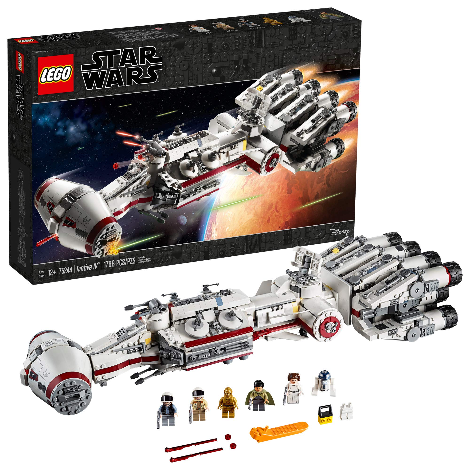 LEGO Star Wars: A New Hope 75244 Tantive IV Building Kit (1768 Pieces) - Ultimate Collector Series Model for Adults & Teens | Perfect for Star Wars Fans, Display & Gift Giving