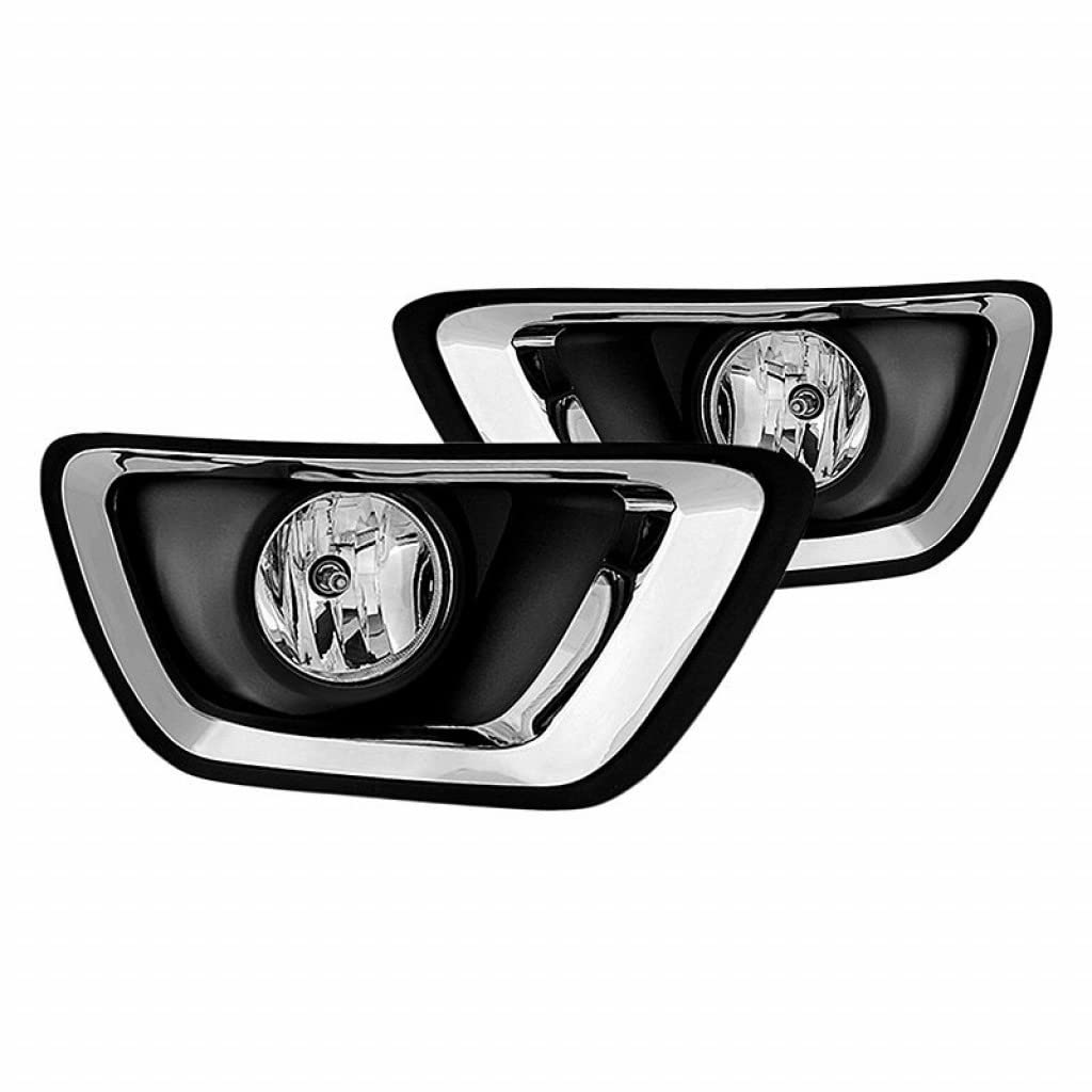 2015-2017 Chevy Colorado Spyder Fog Lights Pair with Switch - Clear Lens (FL-CCOL15-C/5082404) | Durable LED Fog Lights for Off-Roading & Night Driving
