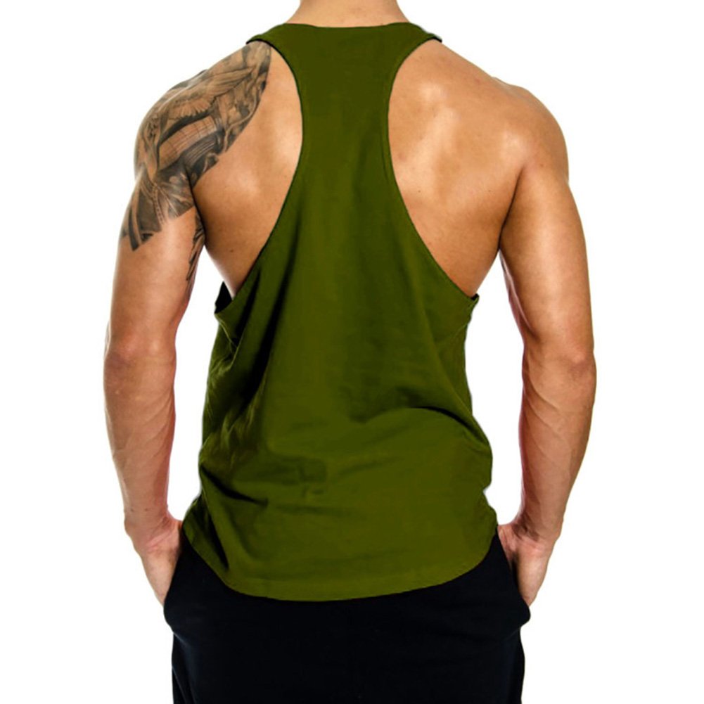 Men's 3 Pack Workout Tank Tops - Breathable Y-Back Gym Shirts for Bodybuilding & Fitness - Sleeveless Muscle Tees for Running, Training & Summer Wear