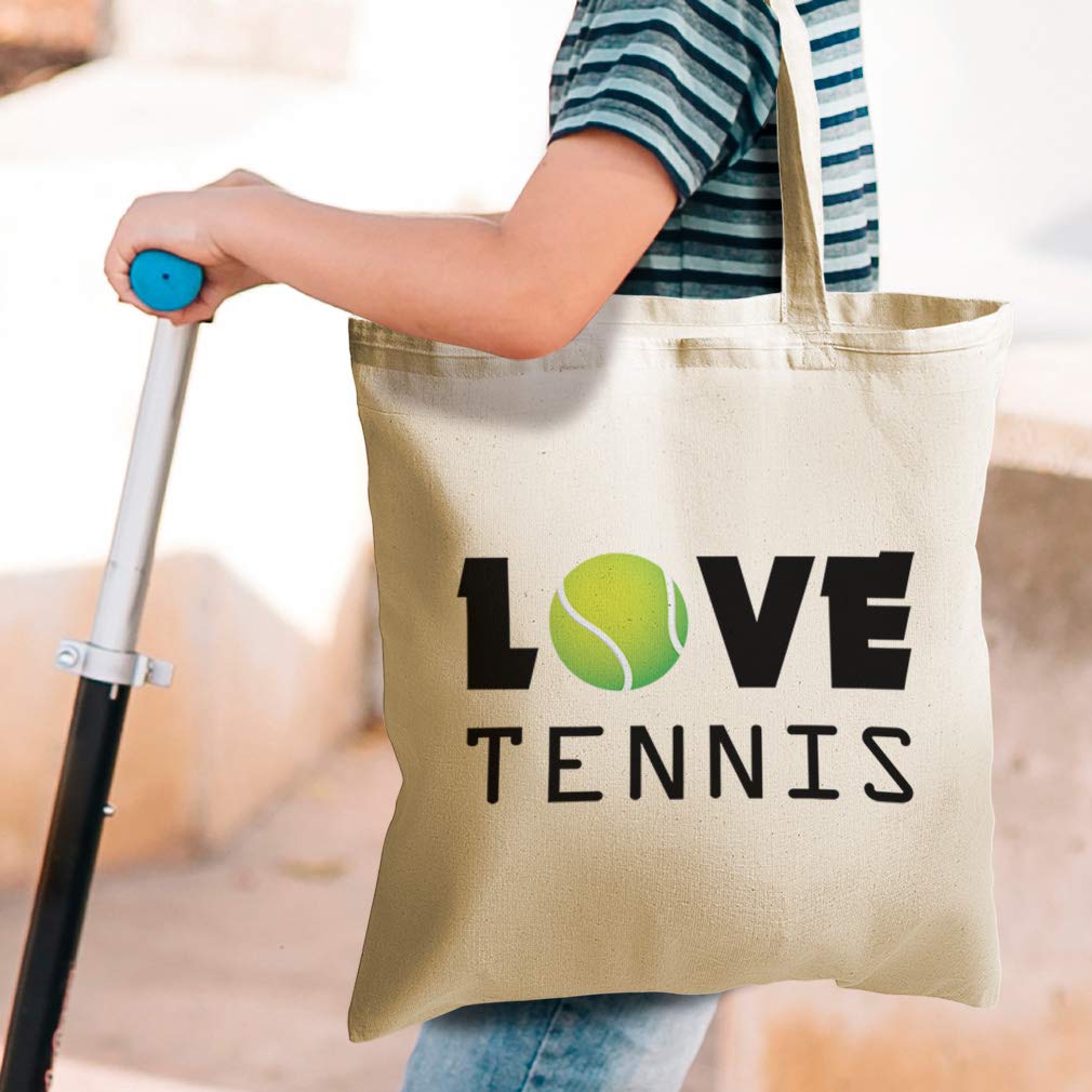Custom Canvas Tote Bags - Reusable Eco-Friendly Shopping Bags with Tennis & Baby Designs - Perfect for Beach, Grocery & Tennis Gifts - Natural Cotton Tote for Women & Kids