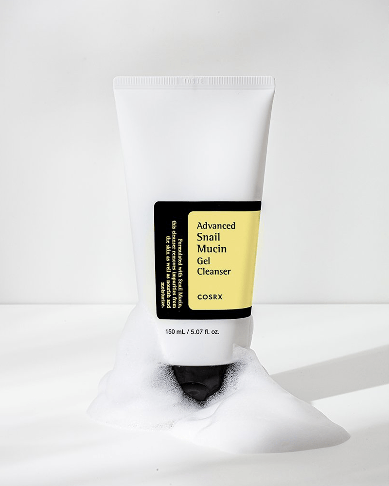 COSRX Advanced Snail Mucin Power Gel Cleanser - Hydrating & Gentle Facial Wash for Dry & Sensitive Skin | Korean Skincare for Daily Use & Night Routine