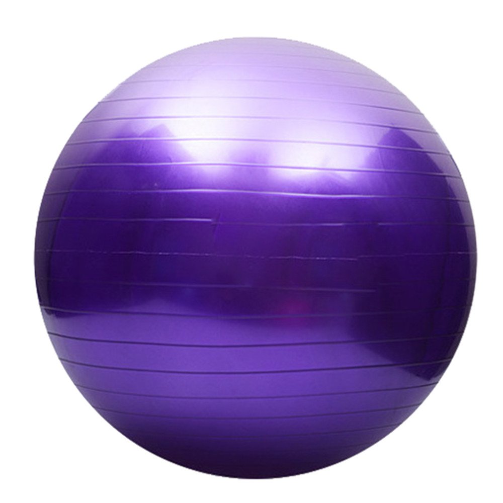 75cm Anti-Burst Yoga Ball with Pump - Thickened Exercise Ball for Home Gym, Full Body Workout, Pilates & Hand/Knee Rehabilitation - Perfect for Fitness, Yoga & Physical Therapy