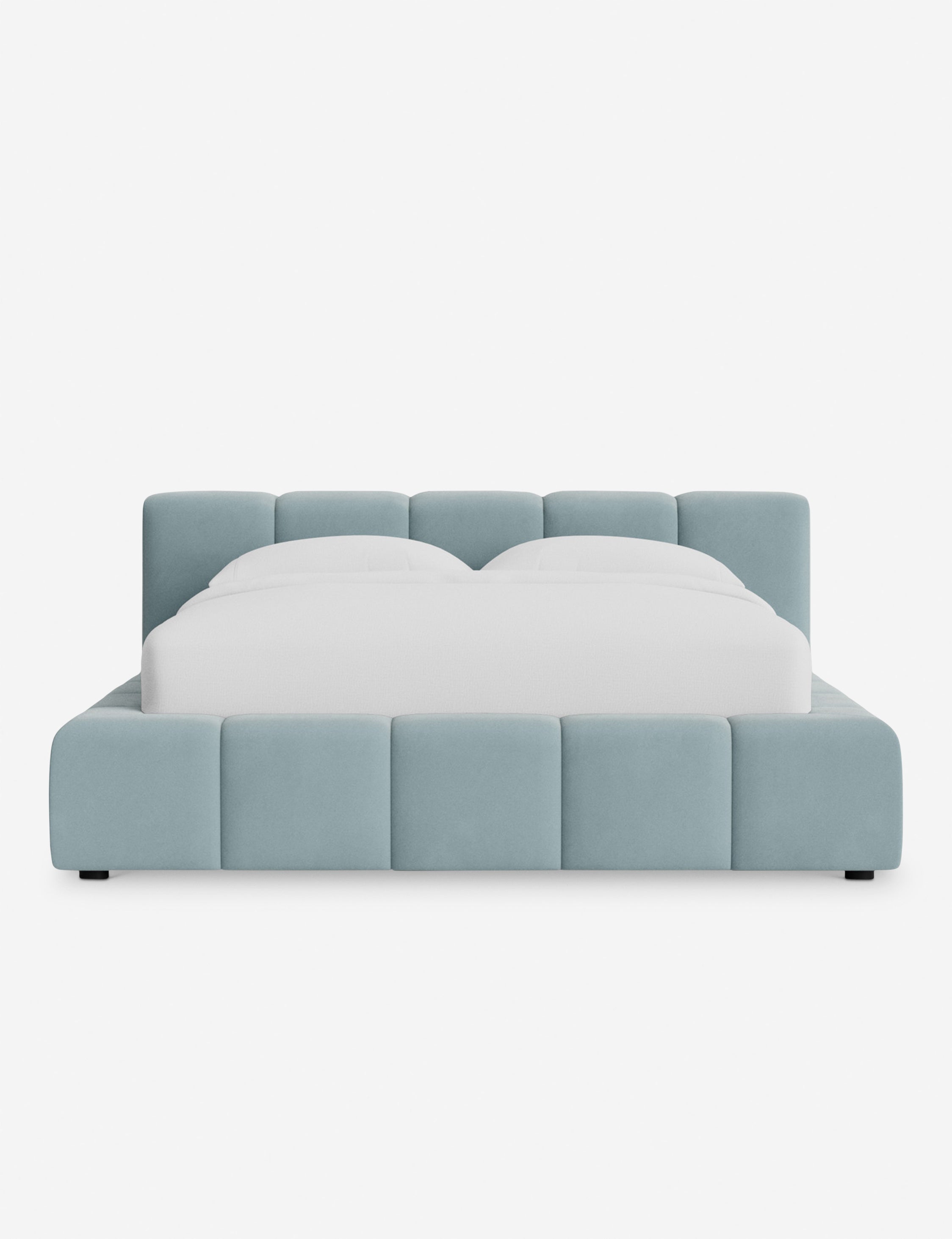 Cambry Platform Bed Frame - Modern Minimalist Wooden Bed with Headboard - Perfect for Bedroom, Guest Room & Small Spaces