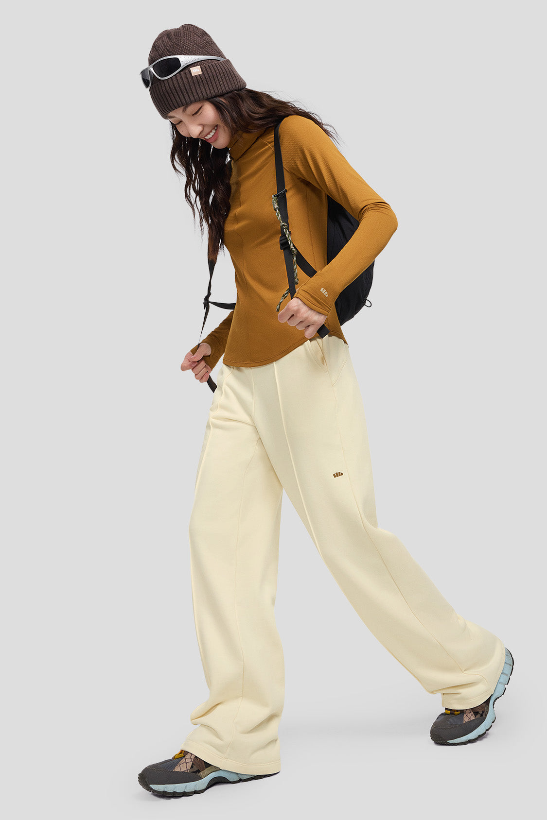 AirFlex Women's High Stretch Wide Leg Pants - Comfortable Yoga Pants for Workout, Lounge & Travel - Plus Size Available
