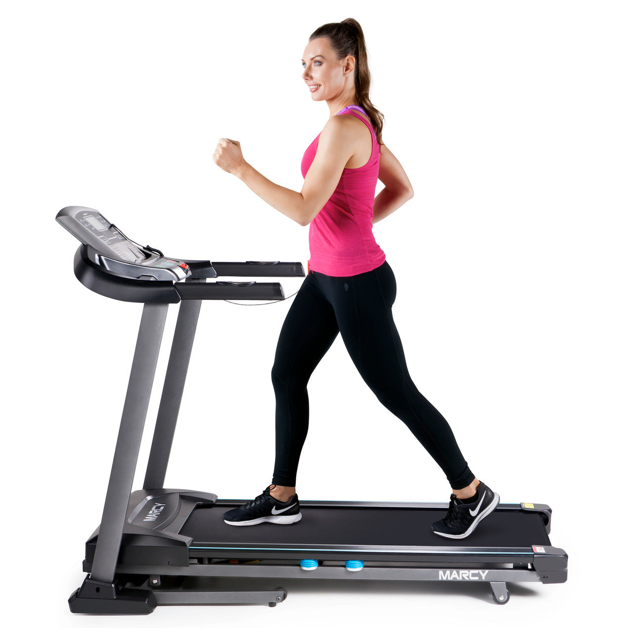 Marcy JX-663SW Motorized Treadmill with Auto Incline - Home Gym Cardio Equipment for Running & Walking - Perfect for Small Spaces & Home Workouts