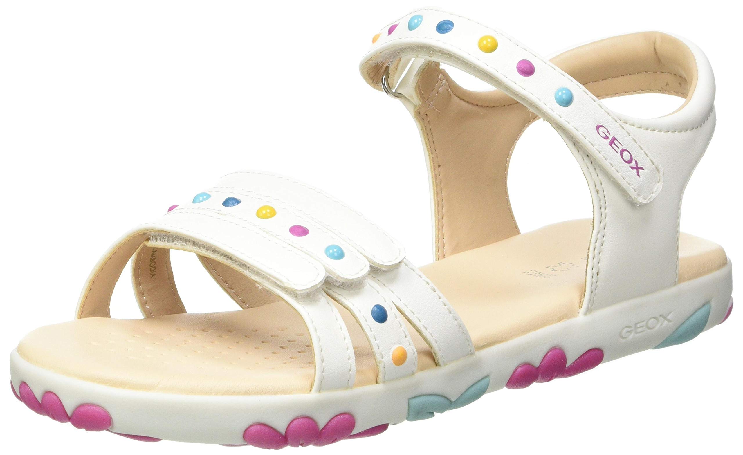Geox Haiti 15 Sandals for Girls - Lightweight & Comfortable Kids' Sandals for Summer, Beach, and Outdoor Play