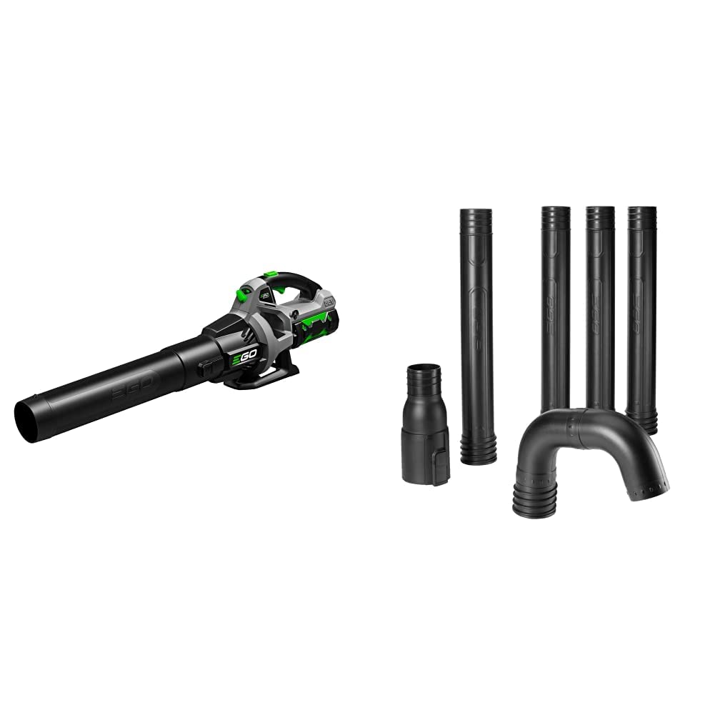 EGO Power+ LB5302 56V Cordless Leaf Blower with 3-Speed Turbo & 530 CFM - Includes Gutter Cleaning Kit for Yard Maintenance, Lawn Care, and Home Cleaning Tasks