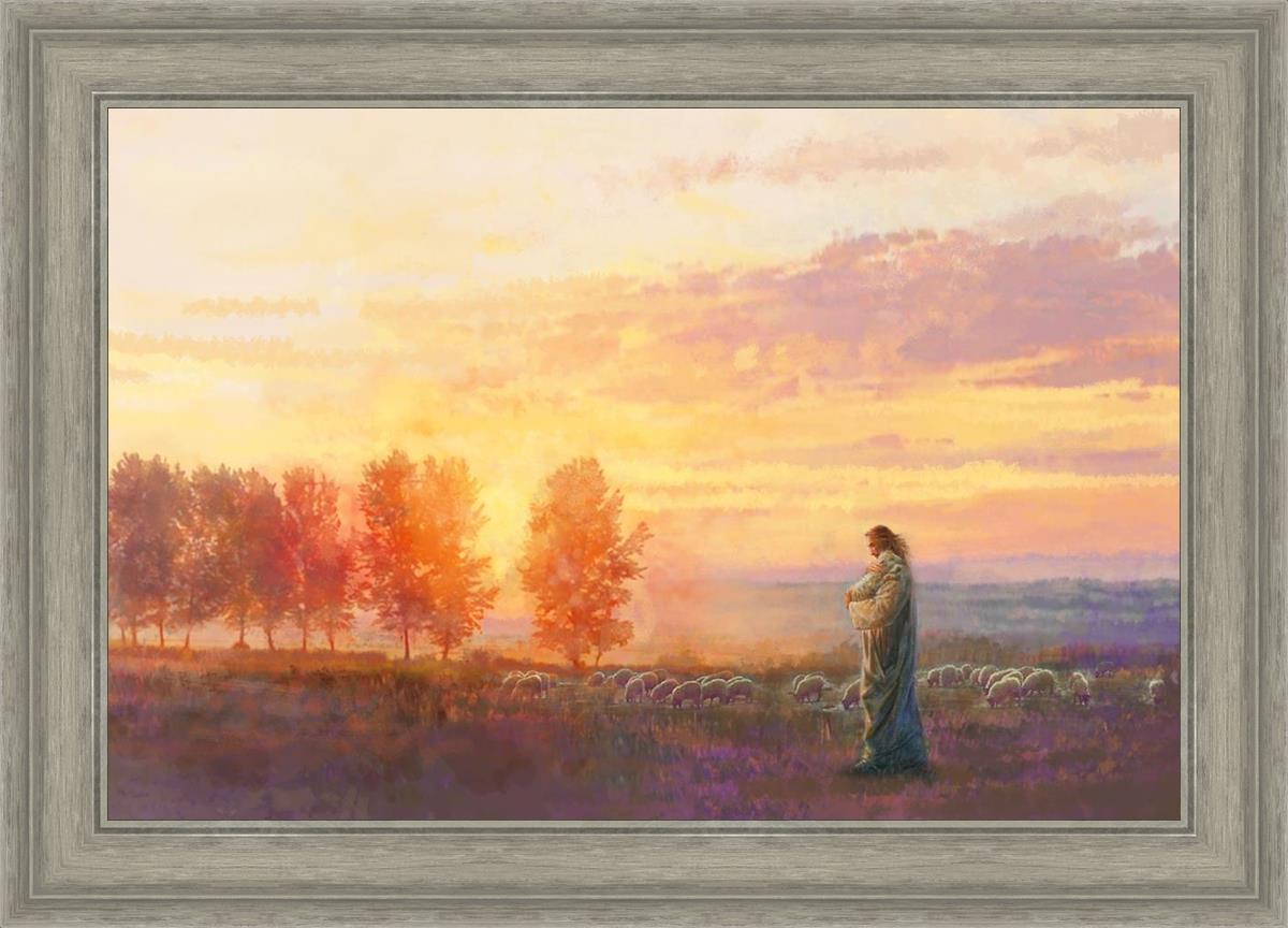 Eventide By Yongsung Kim - Premium Christian Wall Art for Home & Church Decor | Inspirational Bible Verse Canvas Painting | Perfect for Living Room, Bedroom & Worship Spaces