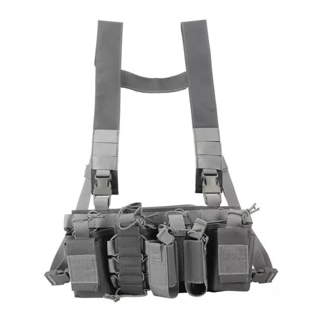 Tactical MOLLE D3 Chest Rig Vest - Adjustable Military Plate Carrier for Airsoft, Hunting & Outdoor Adventures