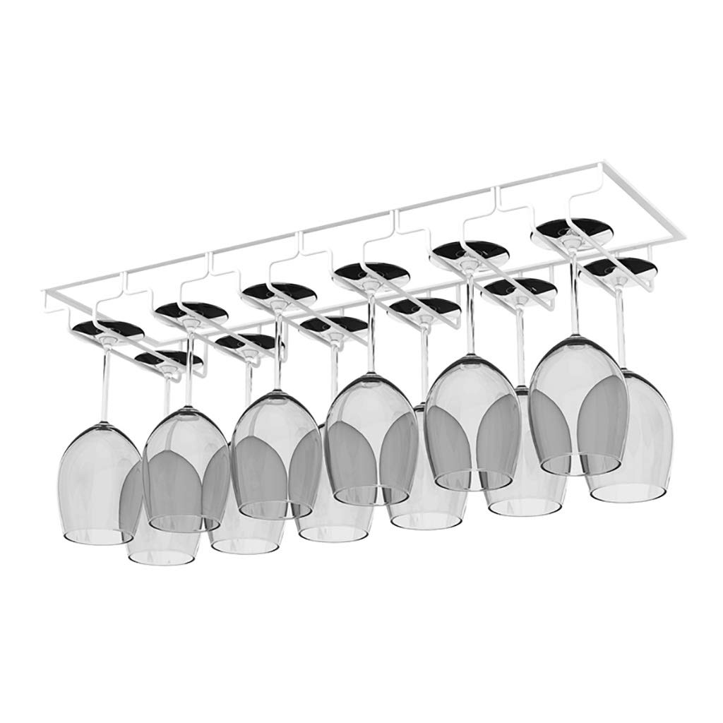 Sturdy Bronze Wine Glass Rack - Holds 12 Upside Down Wine Glasses (61x22.56cm) - Space Saving Wall Mounted Cup Holder for Kitchen, Bar & Dining Room Decor