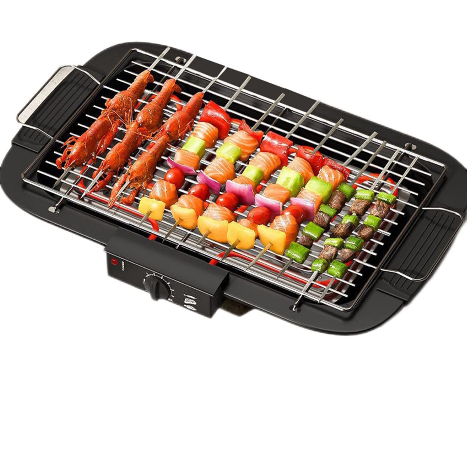 Portable Foldable Mini Table Top BBQ Grill - Electric & Compact for Garden, Camping, Picnic - Perfect for Outdoor Cooking & Backyard Parties