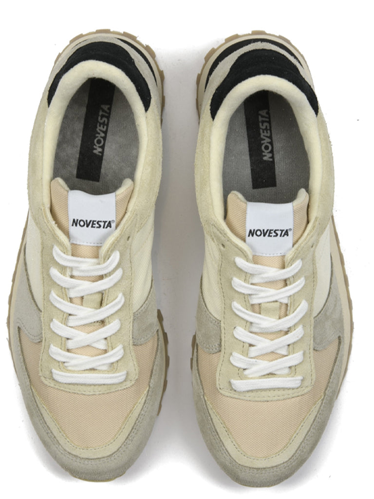Novesta Marathon Trail Trainers - Beige Sneakers for Men & Women | Lightweight Hiking Shoes for Outdoor Adventures & Casual Wear
