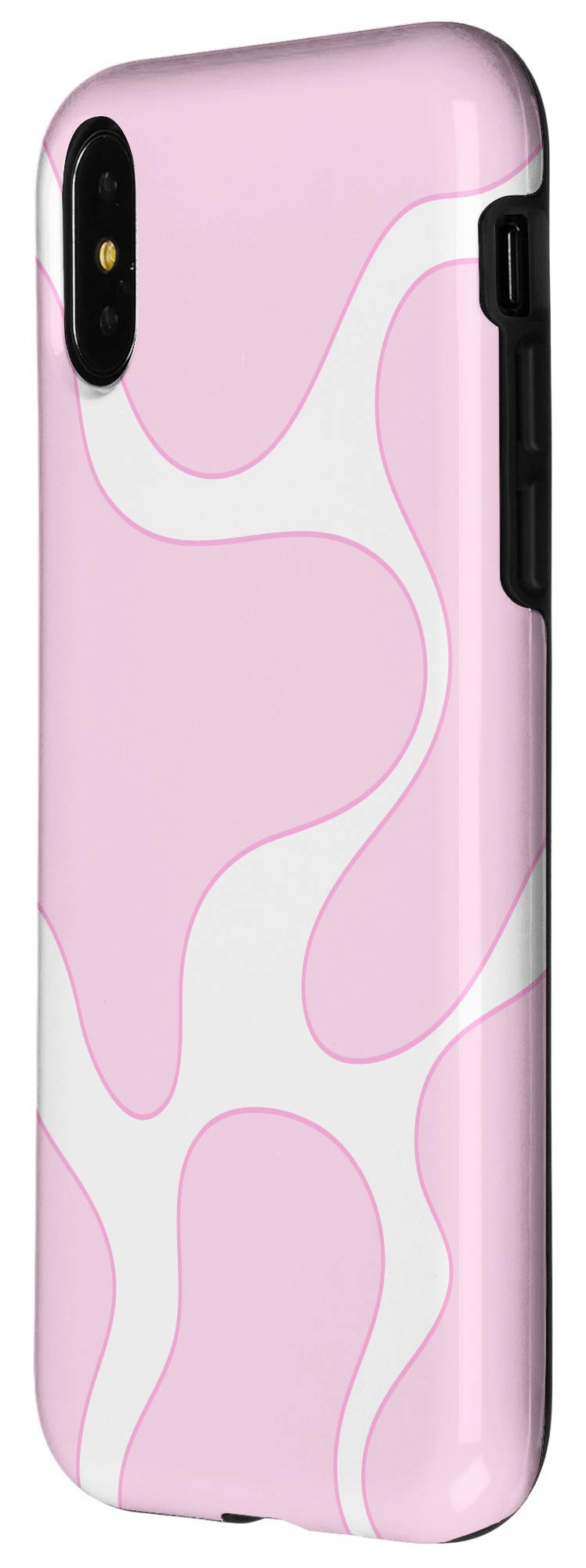 Cute Pink Cowgirl Kawaii iPhone X/XS Case - Strawberry Cow Print Protective Cover for Women Girls | Perfect for School, Work & Everyday Use