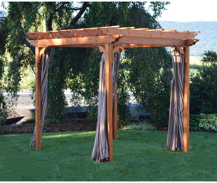 Regallion Outdoor Wooden Pergola Kit with Swing Hangers - 6x8, 8x8 & 8x10 Sizes - Perfect for Backyard, Garden, Patio & Deck Shade Structure