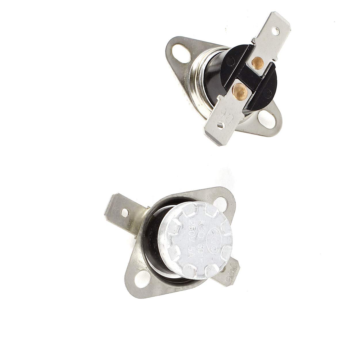 AC 250V/10A Lawn Mower Thermostat Replacement Parts - KSD302 NC Temperature Switch (90°C, 2-Pack) | Compatible with Lawn Mowers, Garden Tools & Outdoor Equipment