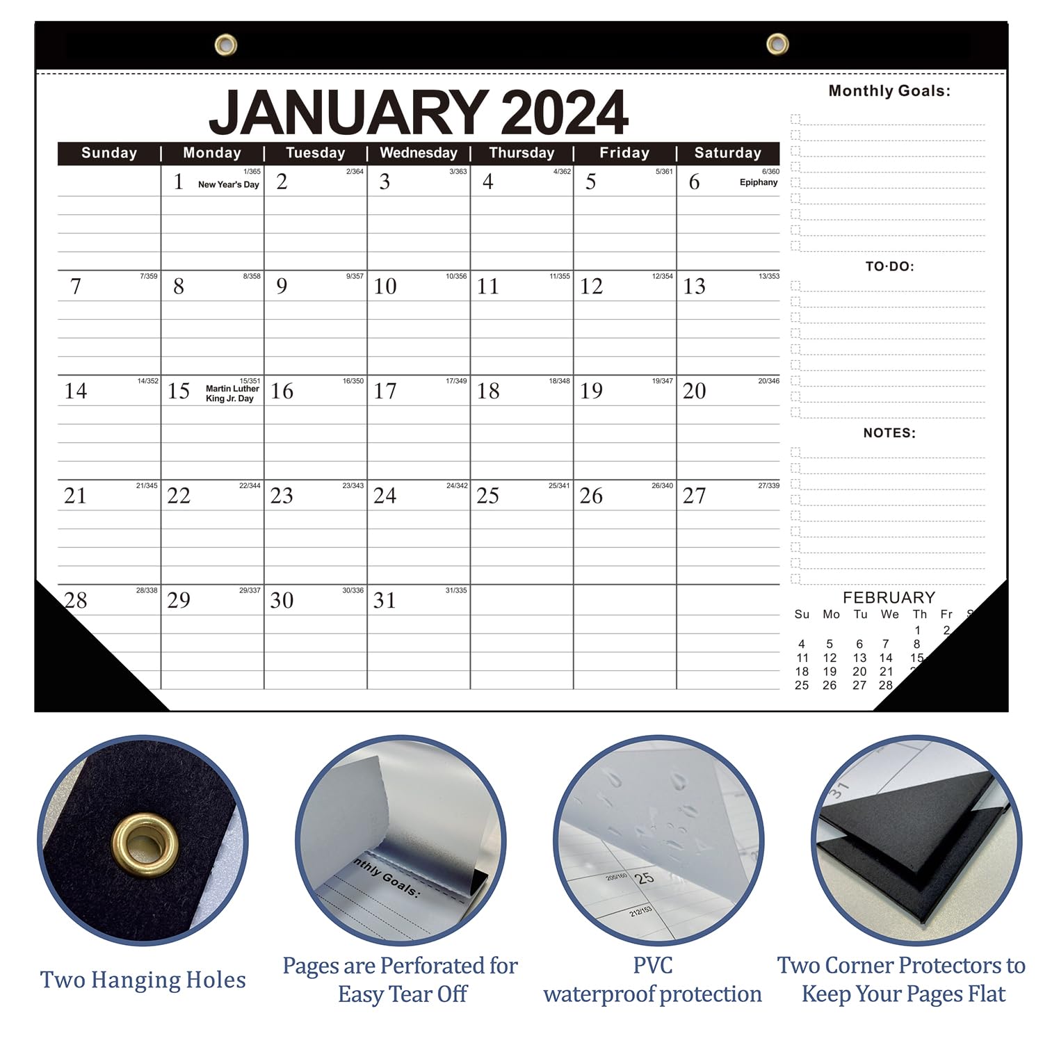 2024-2025 Large Desk Calendar Planner | 17