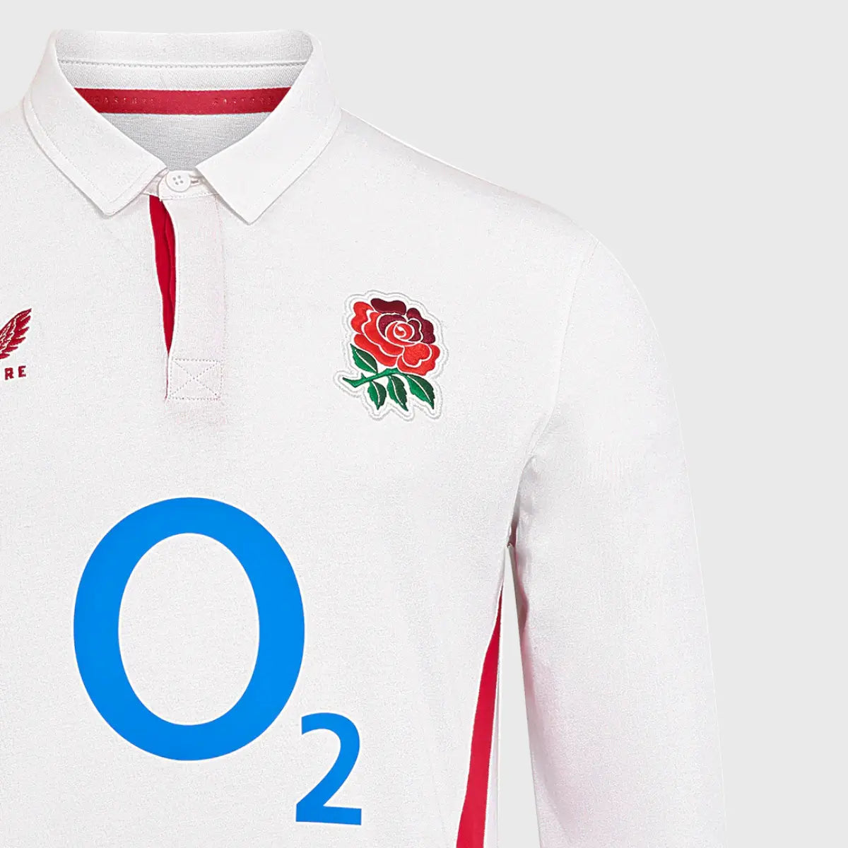 Castore England Men's Home Long Sleeve Rugby Shirt 2025-26 Season - Official Football Jersey for Fans & Players - Perfect for Matchdays, Training & Casual Wear