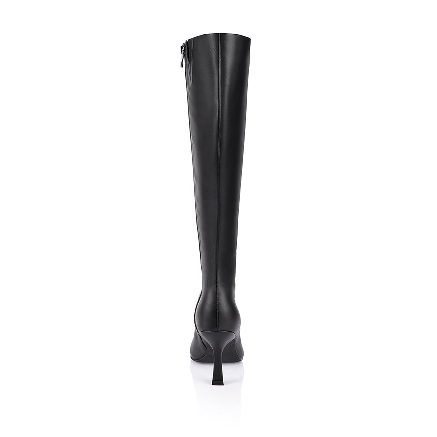 Billy Knee High Boots for Women - Stylish Black Leather Boots | Perfect for Fall, Winter & Casual Outfits