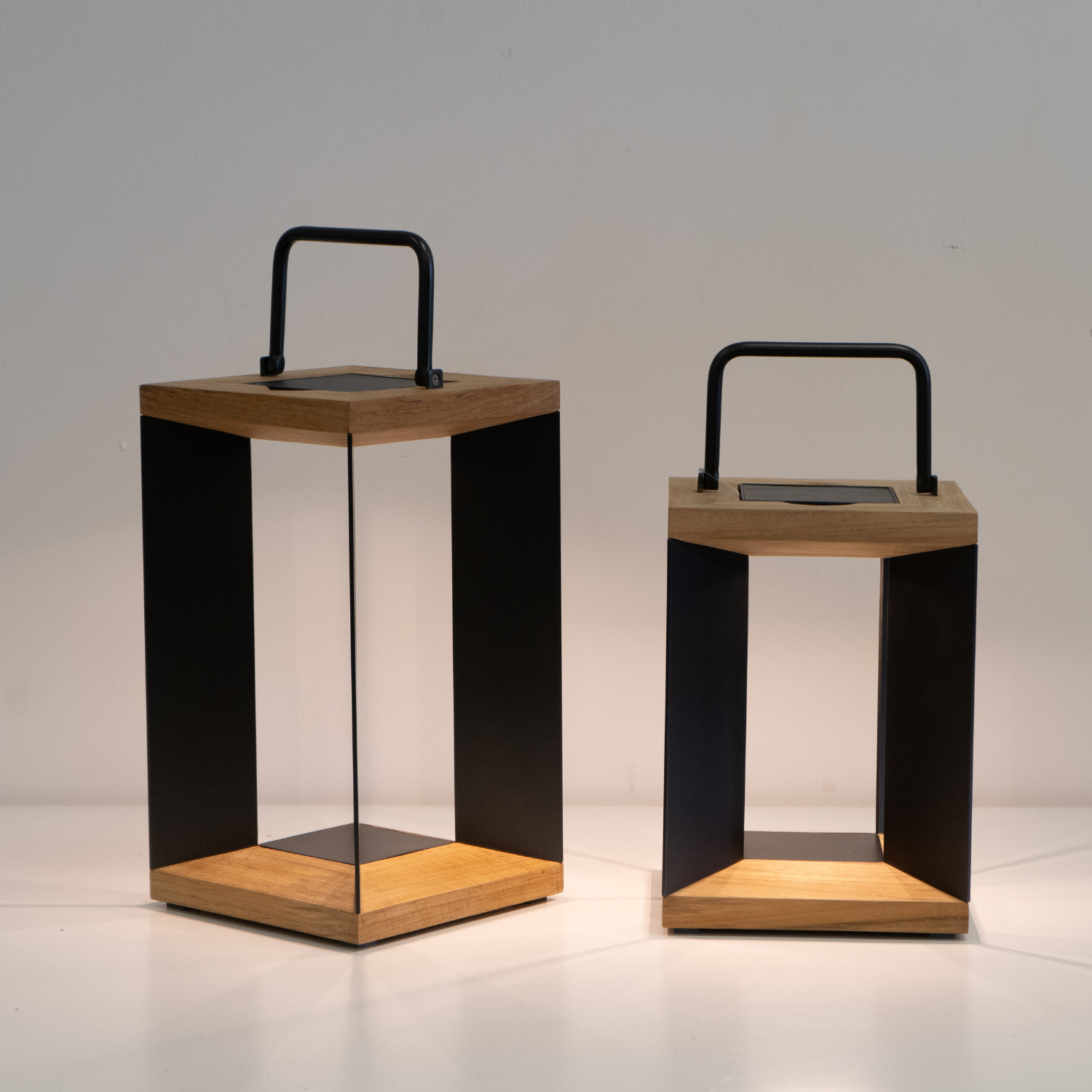 Premium Gunmetal Solar-Powered LED Lanterns for Outdoor Camping, Patio, Garden & Emergency Lighting - Waterproof & Dusk-to-Dawn Auto On/Off