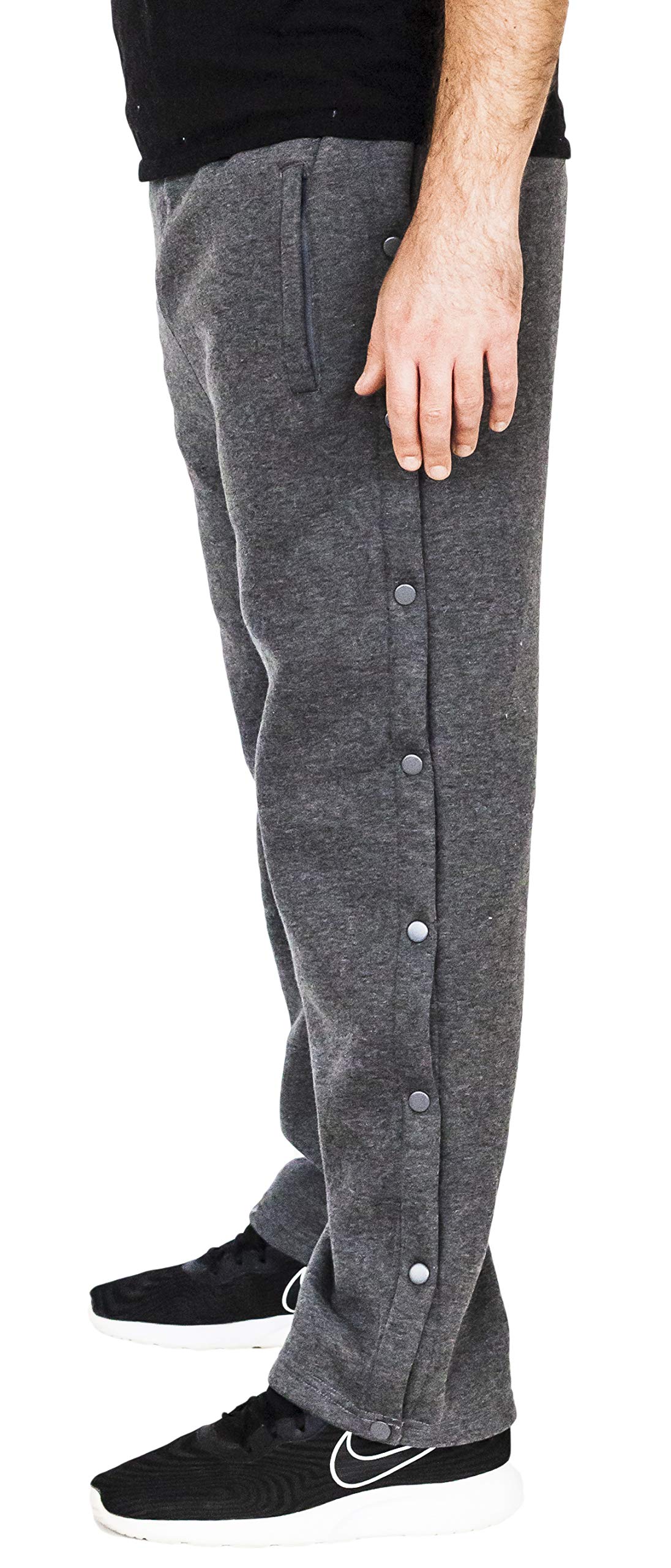 Funny Guy Mugs Retro Tearaway Sweatpants - Premium Breakaway Pants for Men | Comfortable Joggers with Funny Print | Perfect for Gym, Lounge & Comedy Nights